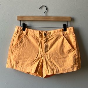 Khakis By Gap Sunkissed Shorts 🩳 Neon Orange Wash